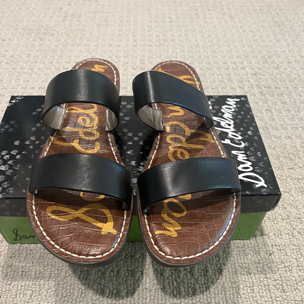 Sam Edelman black Gala slide sandals